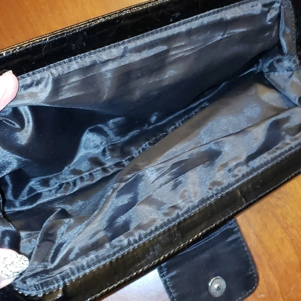 Black Quilted Evening Clutch Like New